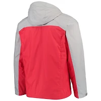 Veste Columbia grise/écarlate Huskers du Nebraska Glennaker Storm pour homme