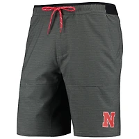 Men's Columbia Gray Nebraska Huskers Twisted Creek Omni-Shield Shorts