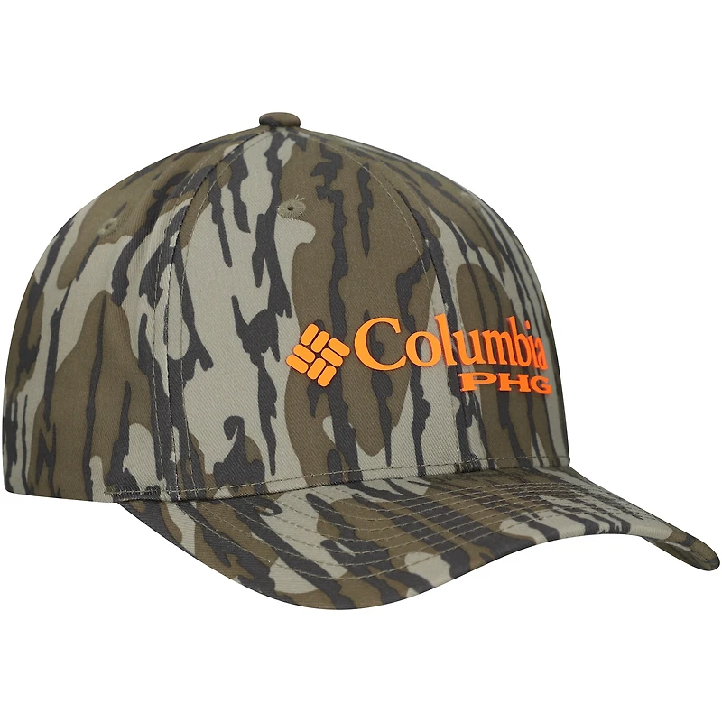 Casquette Columbia Mossy Oak Camo Nebraska Huskers Bottomland Flex pour homme