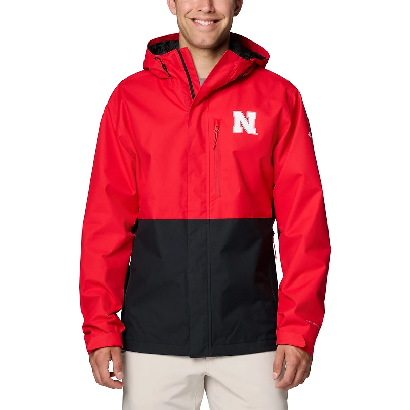 Men's Columbia  Scarlet Nebraska Huskers Field Bound Omni-Tech™ Full-Zip Jacket