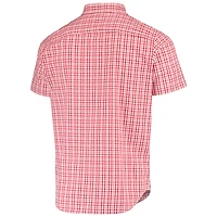 Men's Columbia Scarlet Nebraska Huskers Rapid Rivers Logo Button-Down Shirt