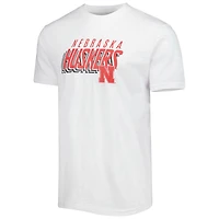 Ensemble haut et short Downfield Concepts Sport Anthracite/Blanc pour homme Nebraska Huskers