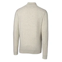 Pull-over à fermeture éclair quart de tour Lakemont Tri-Blend pour homme, coupeur et buck, logo des anciens Nebraska Huskers, avoine