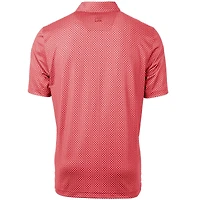 Polo à imprimé bannière Pike pour homme, modèle Scarlet Cutter & Buck des Nebraska Huskers, taille grande et