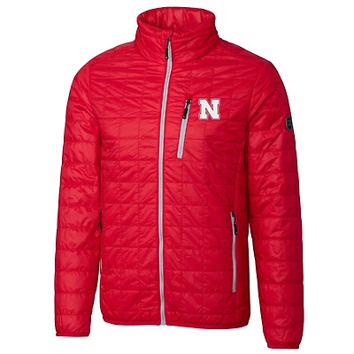 Veste Rainier pour homme, modèle Cutter & Buck Scarlet Nebraska Huskers, grande taille