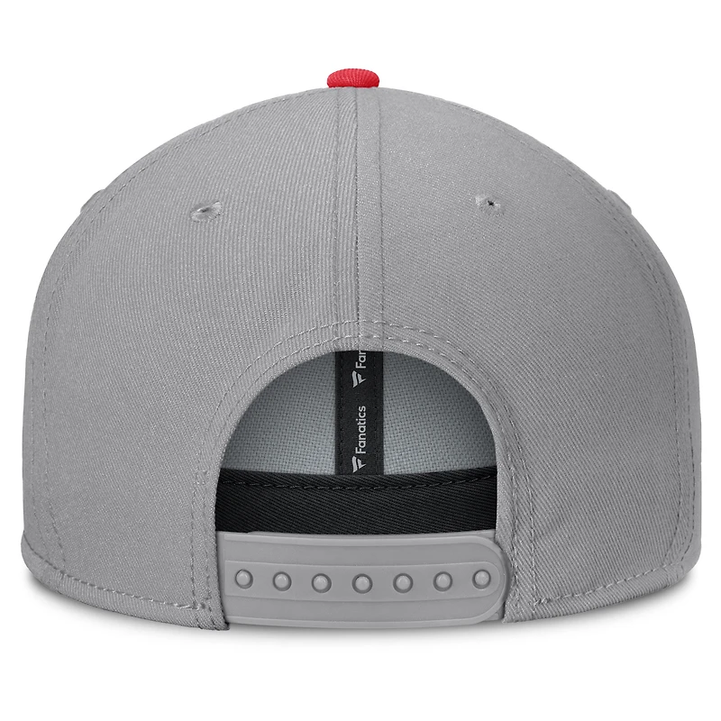 Men's Fanatics Gray Nebraska Huskers Duo Snapback Hat