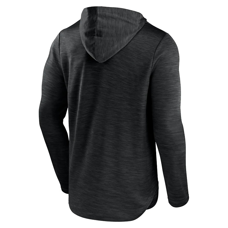 T-shirt à capuche de transition Fanatics Heather Black Nebraska Huskers pour hommes
