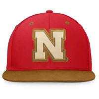 Casquette ajustée NoBo pour homme, couleur écarlate/marron, des Nebraska Huskers