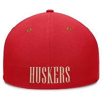 Men's Fanatics Scarlet/Brown Nebraska Huskers NoBo Fitted Hat