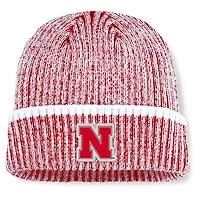 Bonnet en tricot à revers Haze pour homme Fanatics Scarlet/White Nebraska Huskers