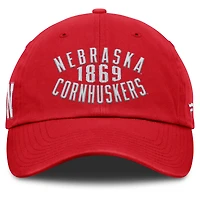 Casquette ajustable Archer Scarlet Nebraska Huskers pour hommes Fanatics