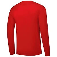 T-shirt à manches longues Fanatics Scarlet Nebraska Huskers Core pour hommes