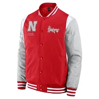 Men's Fanatics  Scarlet Nebraska Huskers Elements Elite Full-Snap Jacket