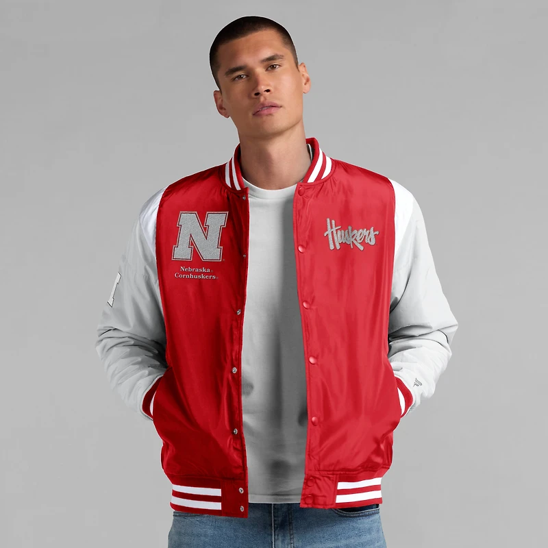 Men's Fanatics  Scarlet Nebraska Huskers Elements Elite Full-Snap Jacket