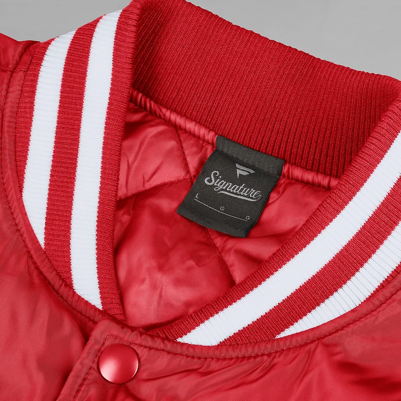 Veste à boutons-pression intégrale Fanatics Scarlet Nebraska Huskers Elements Elite pour hommes