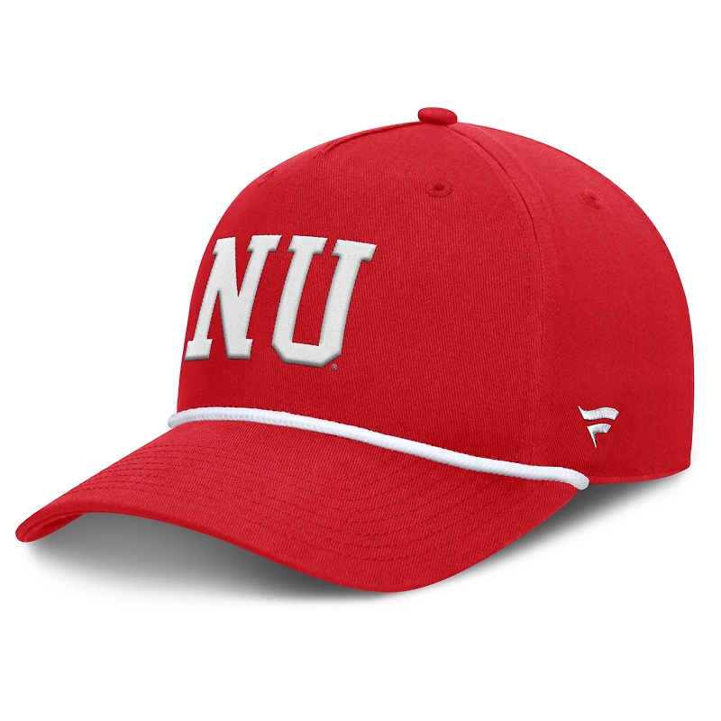 Casquette ajustable Fanatics Scarlet Nebraska Huskers pour homme avec corde à balles de faute