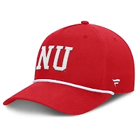 Casquette ajustable Fanatics Scarlet Nebraska Huskers pour homme avec corde à balles de faute