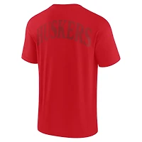 T-shirt emblématique Fanatics Scarlet Nebraska Huskers pour hommes