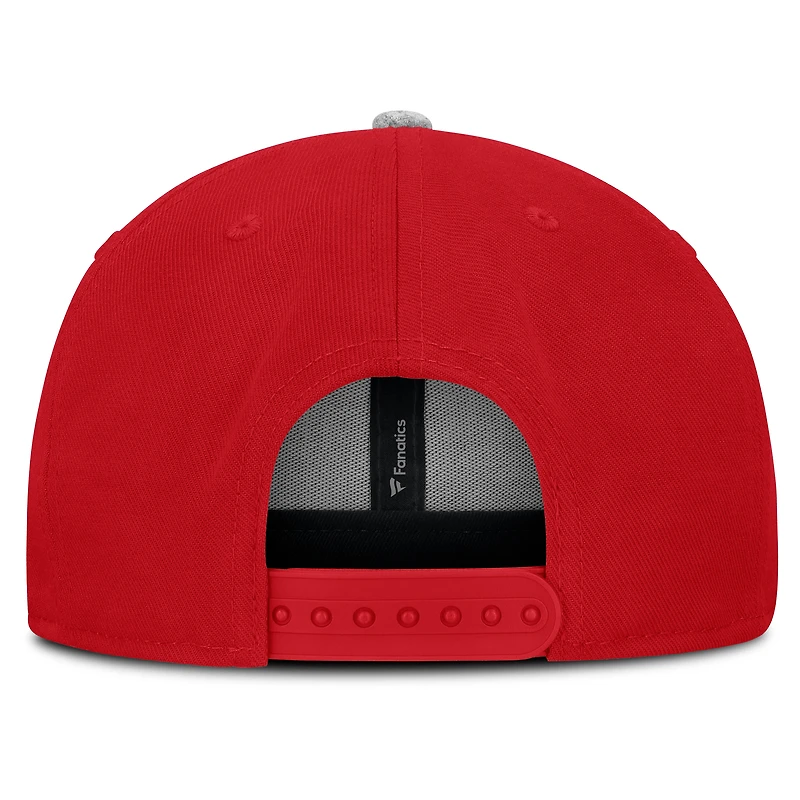 Casquette snapback en loden Fanatics Scarlet Nebraska Huskers pour homme