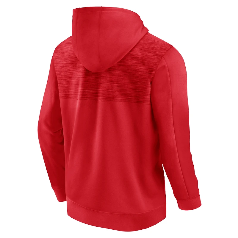 Men's Fanatics Scarlet Nebraska Huskers Power Index Full-Zip Hoodie