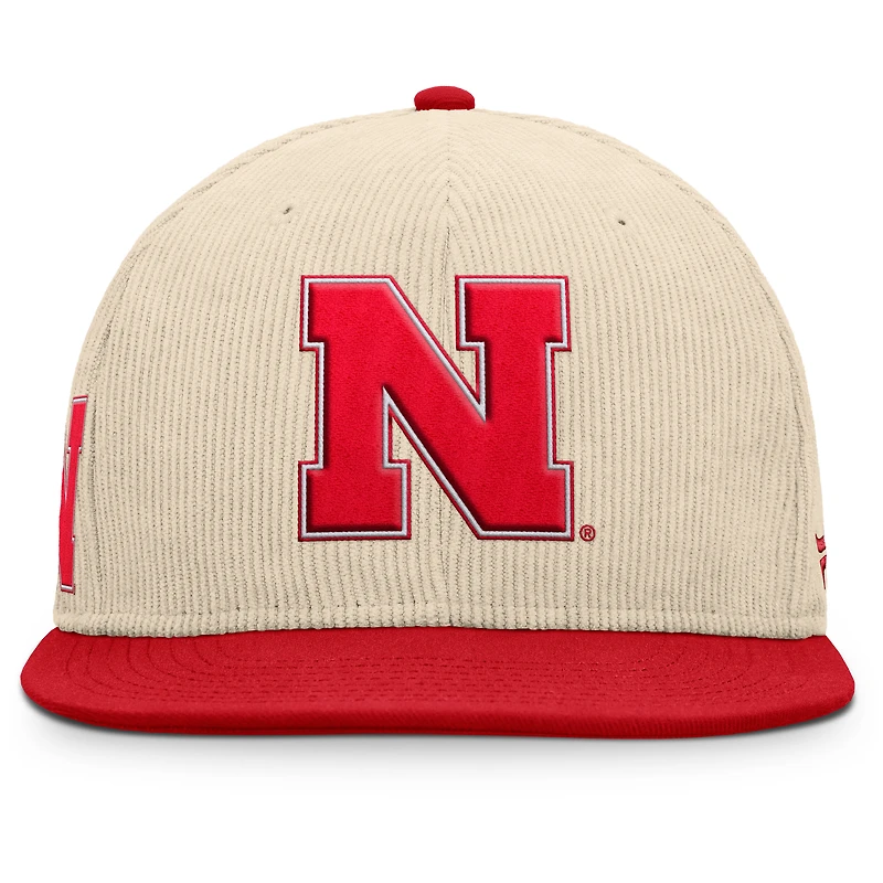 Men's Fanatics Tan Nebraska Huskers Catcher Snapback Hat