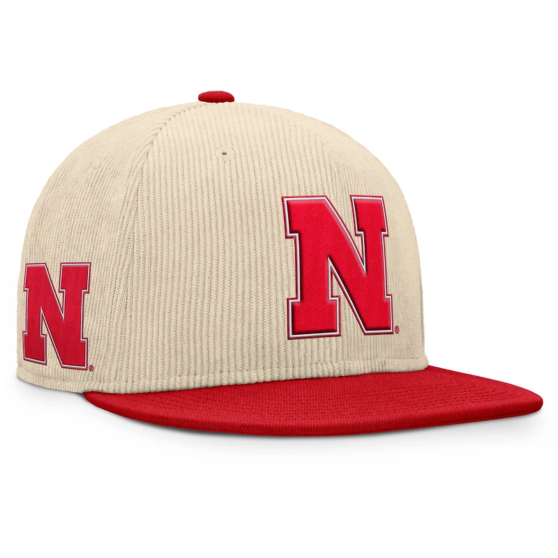 Men's Fanatics Tan Nebraska Huskers Catcher Snapback Hat