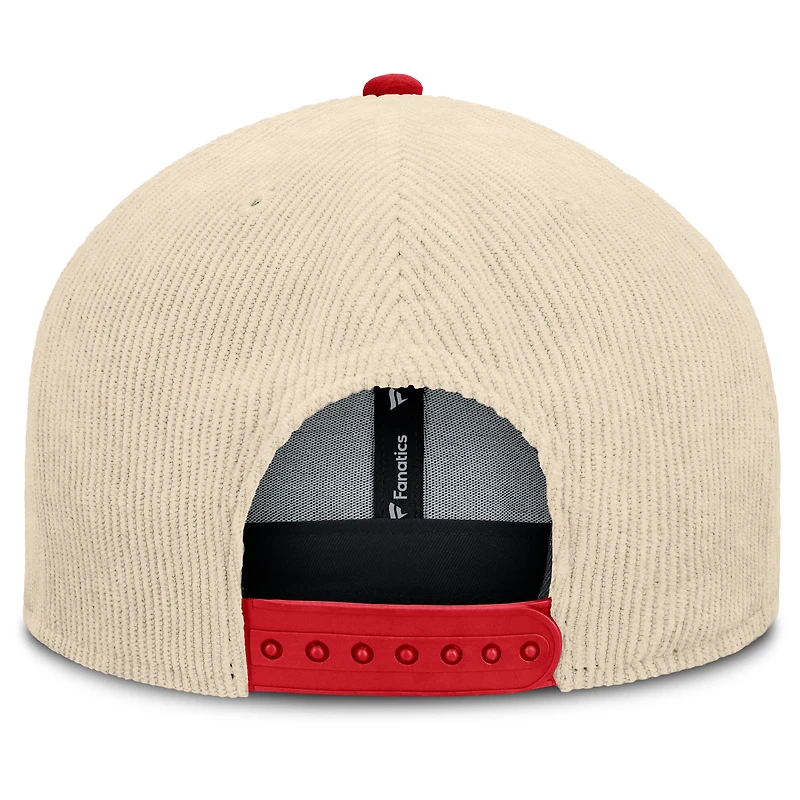 Casquette Snapback Nebraska Huskers Fanatics Tan pour homme