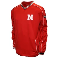 Veste à col en V pour homme, modèle Scarlet Nebraska Huskers Edge, Franchise Club