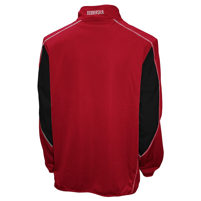Veste zippée quart de tour Flex Thermatec pour homme des Nebraska Huskers Franchise Club Scarlet