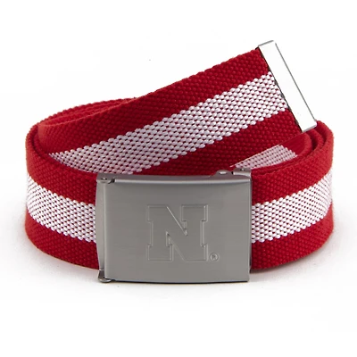 Ceinture en tissu Nebraska Huskers pour hommes