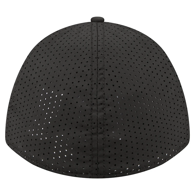 Men's New Era  Black Nebraska Huskers 39THIRTY M-Crown Flex Fit Hat