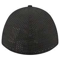 Men's New Era  Black Nebraska Huskers 39THIRTY M-Crown Flex Fit Hat