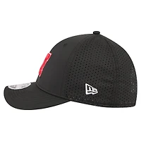 Men's New Era  Black Nebraska Huskers 39THIRTY M-Crown Flex Fit Hat