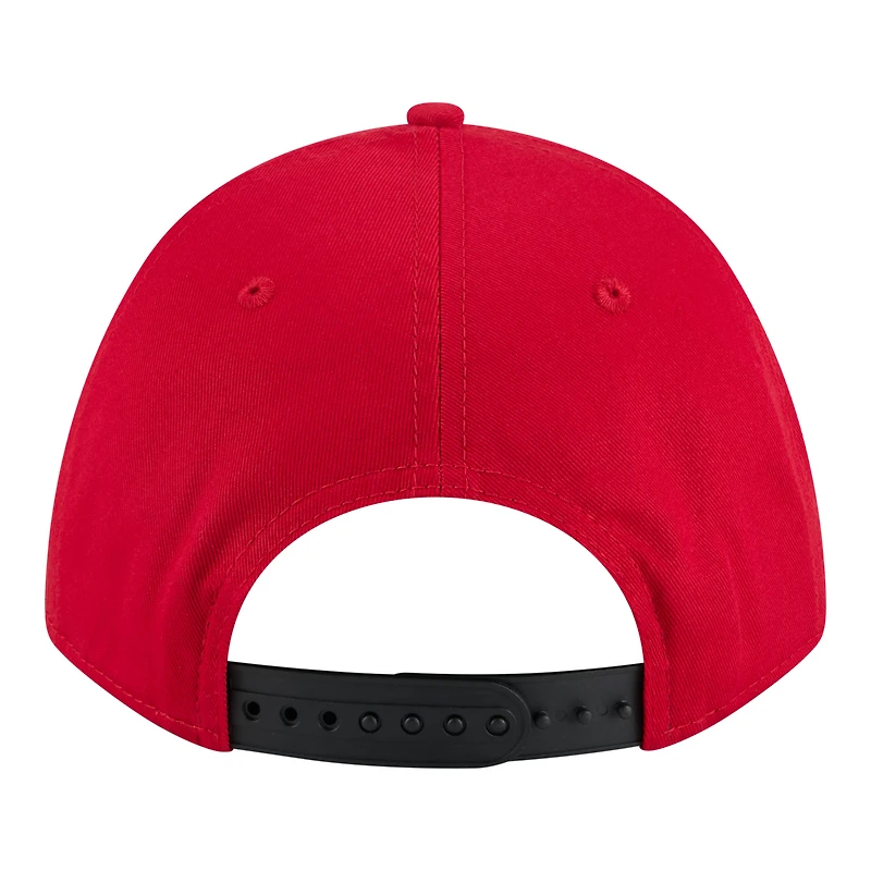 Men's New Era Scarlet/Black Nebraska Huskers Two-Tone Rope 9FORTY M-Crown A-Frame Adjustable Hat