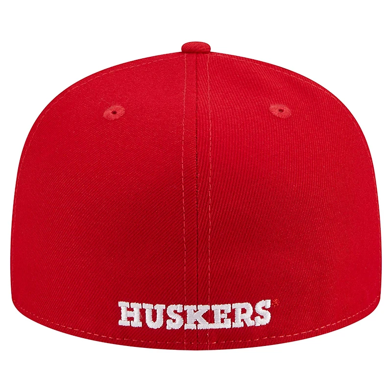 Casquette ajustée 59FIFTY Nebraska Huskers de New Era pour homme