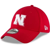 Men's New Era Scarlet Nebraska Huskers College Classic 39Thirty Flex Hat