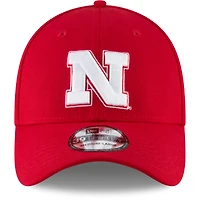 Casquette New Era Scarlet Nebraska Huskers College Classic 39Thirty Flex pour homme