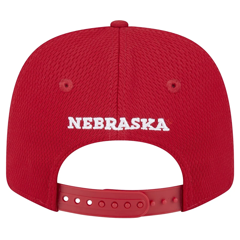 Men's New Era Scarlet Nebraska Huskers COOLERA 9SEVENTY Rope Stretch-Snap Hat