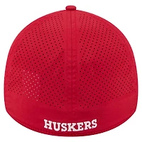 Casquette New Era Scarlet Nebraska Huskers Rope 39THIRTY Flex pour homme