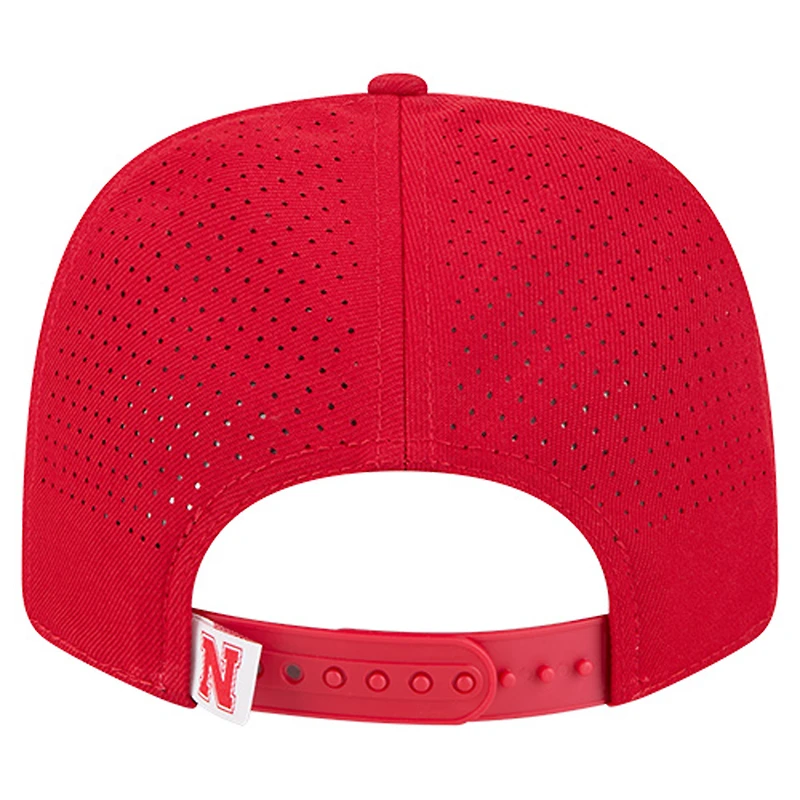 Men's New Era Scarlet Nebraska Huskers Team 9SEVENTY Adjustable Hat
