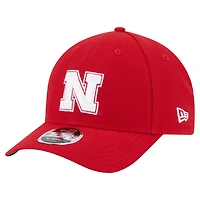 Casquette ajustable 9FORTY M-Crown Scarlet Nebraska Huskers Team Collective pour homme de New Era
