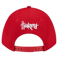 Casquette ajustable 9FORTY M-Crown Scarlet Nebraska Huskers Team Collective pour homme de New Era