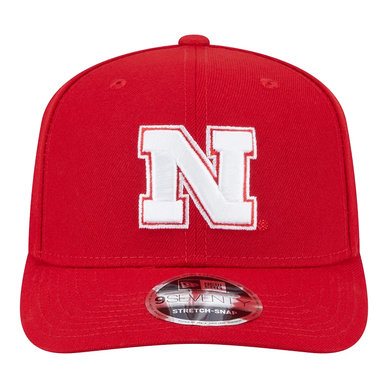 Men's New Era  Scarlet Nebraska Huskers Team Collective 9SEVENTY Stretch-Snap Adjustable Hat