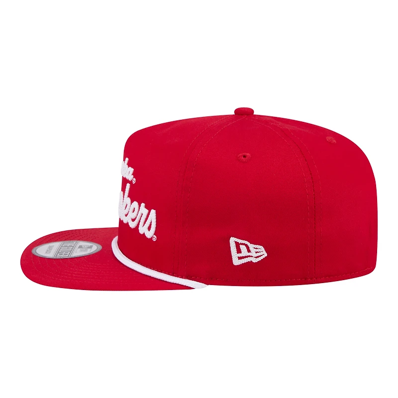 Casquette snapback de golf New Era Scarlet Nebraska Huskers pour homme