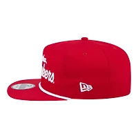 Casquette snapback de golf New Era Scarlet Nebraska Huskers pour homme