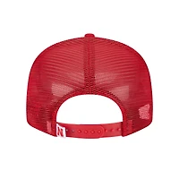 Casquette snapback 9FIFTY de camionneur pour homme New Era Scarlet Nebraska Huskers