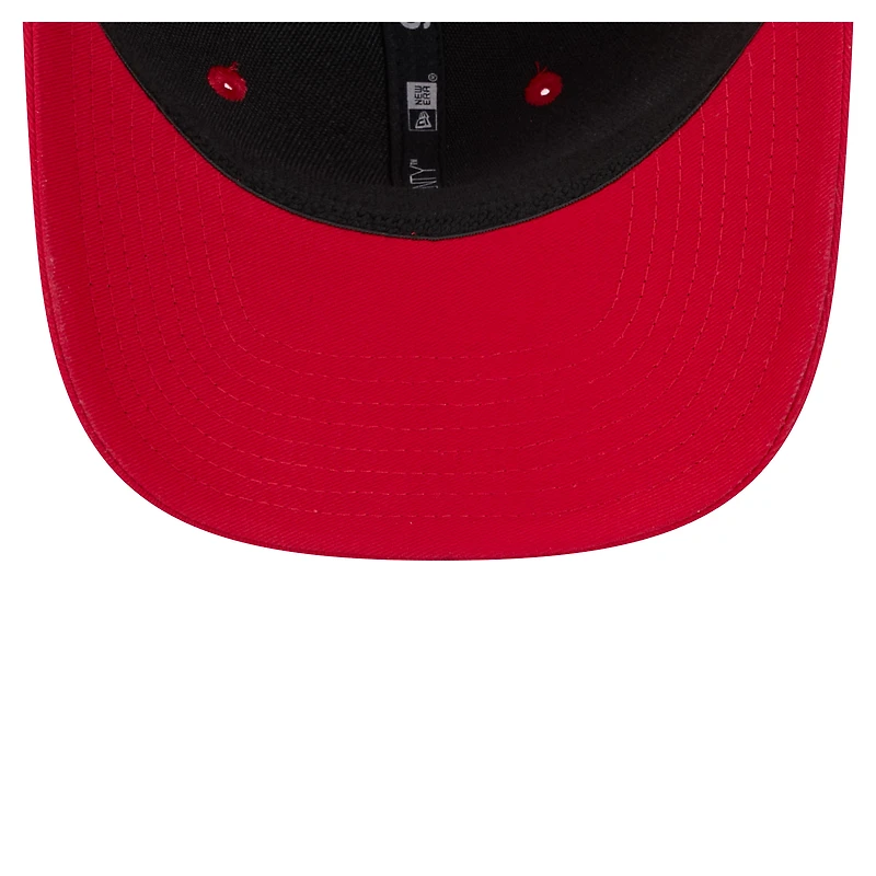 Men's New Era Scarlet Nebraska Huskers Wordmark Rope 9SEVENTY Stretch-Snap Hat