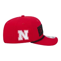Casquette New Era Scarlet Nebraska Huskers Wordmark Rope 9SEVENTY pour homme