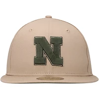 Men's New Era Tan Nebraska Huskers Camel & Rifle 59FIFTY Fitted Hat