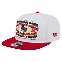 Casquette New Era blanche/écarlate Nebraska Huskers Retro 2024 Pinstripe Bowl Champions 9FIFTY A-Frame Snapback pour homme